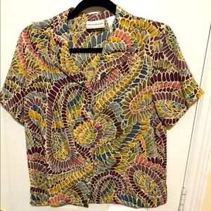 Vintage Alfred Dunner Paisley Print Blouse